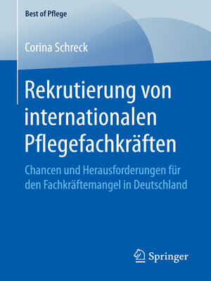 cover image of Rekrutierung von internationalen Pflegefachkräften